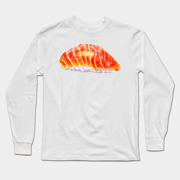 Sushi Drawing Long Sleeve T-Shirt by leiriin